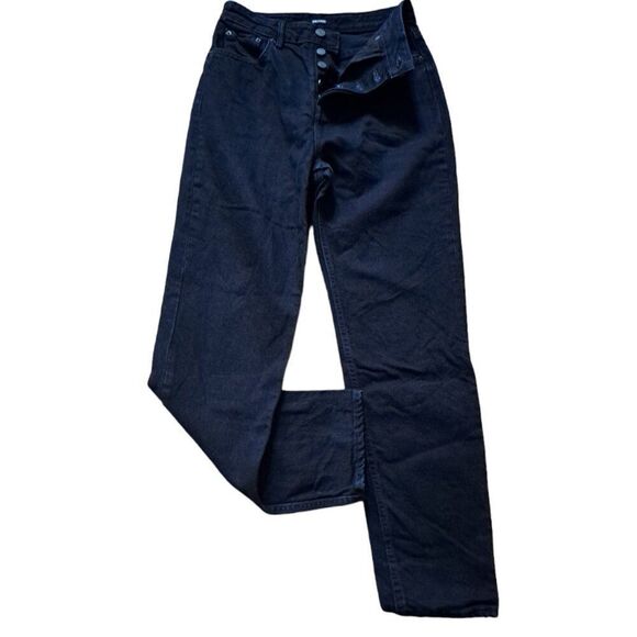 GRLFRND Women's Devon Boyfriend Black Jeans Button Fly High Waist  Sz 26 - Picture 1 of 8